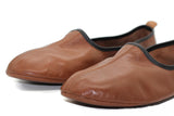 Këpucë tavaf të punuar me dorë lëkure origjinale Madhësia e grave, çorape dimri kafe, këpucë, pantofla Islam Mest, çorape tavaf, këpucë shtëpiake