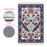 Lalezar Soft Padded Prayer Rug, Cotton Bottom Layer Janamaz, Bamboo Cotton Prayer Rug, Lux Sajdah Musalla