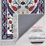 Lalezar Soft Padded Prayer Rug, Cotton Bottom Layer Janamaz, Bamboo Cotton Prayer Rug, Lux Sajdah Musalla