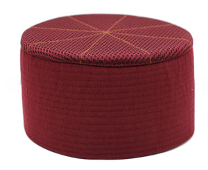 Red Summer Season Kufi Muslim Cap | Takke Peci Kofia Hat Topi | Dervish Clothing | Ideal for Imamah Wrapping