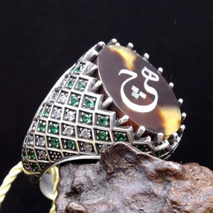 Ever Inscribed Handmade Silver Ring, Sterling Silver Ring, Mens Statement ring, Silver Ring, Handmade ring, Nacre Rings,