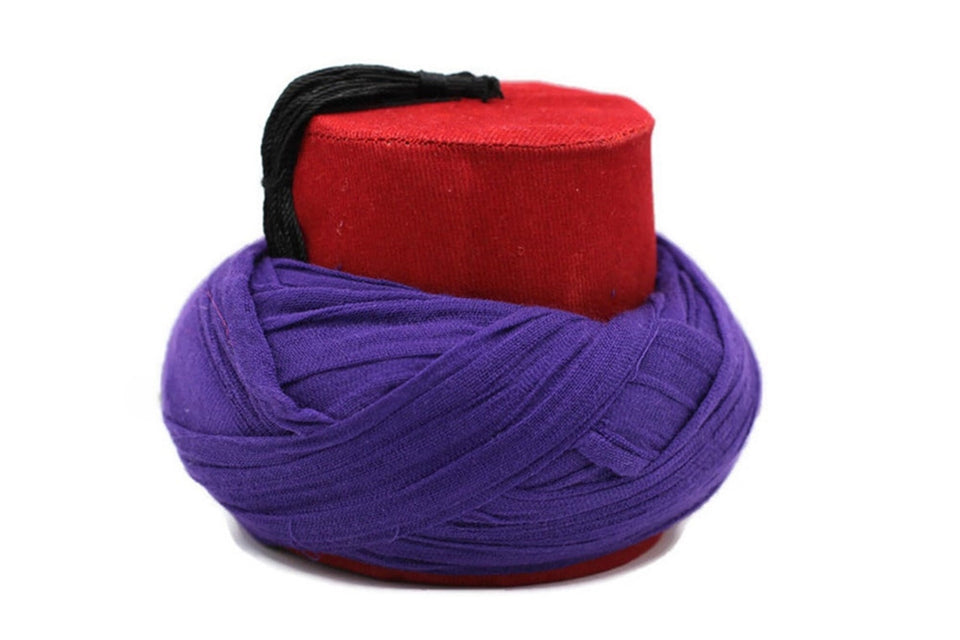 9 Pcs Handmade Mini Fez Set | Islamic Home Decor | Miniature Imamahs | Ameen Gift | Moorish Fez