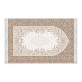 Mihrab of Süleymaniye Mosque Soft Padded Prayer Rug | Cotton Layer Janamaz | Anti Slip Backing Bamboo Cotton Prayer Mat | Islamic Gifts
