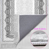 Decorated Gray Soft Padded Prayer Rug | Cotton Layer Janamaz | Anti Slip Backing Bamboo Cotton Prayer Mat | Islamic Gifts