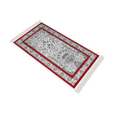 Mosaic Carpet Soft Padded Prayer Rug | Cotton Layer Janamaz | Anti Slip Backing Bamboo Cotton Prayer Mat | Islamic Gifts