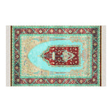 Turquoise Palace Chandelier Soft Padded Prayer Rug | Cotton Layer Janamaz | Anti Slip Backing Bamboo Cotton Prayer Mat | Islamic Gifts 01