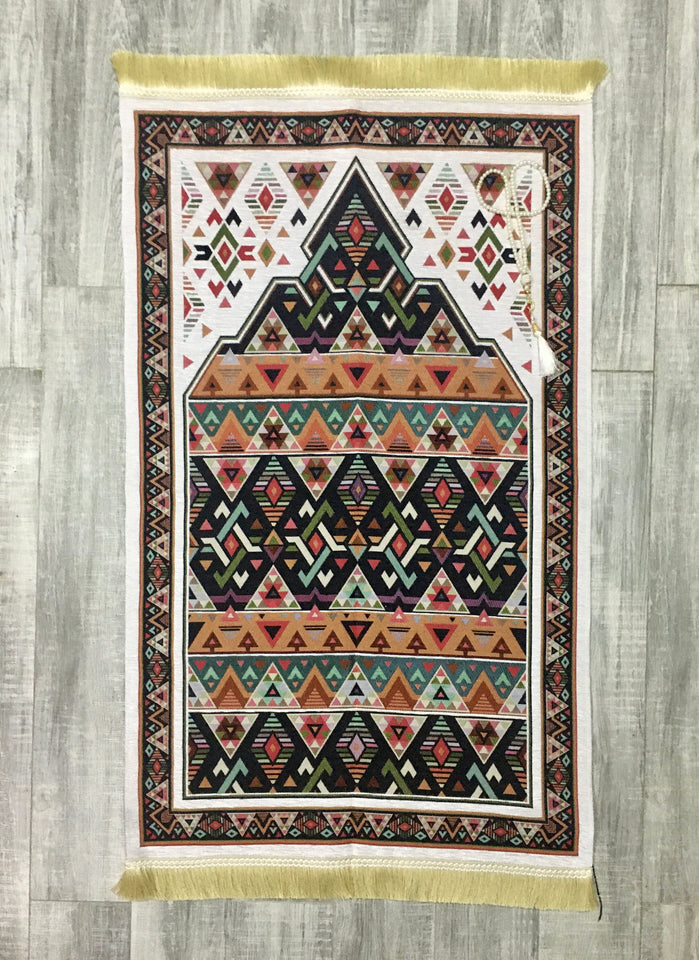 Kilim Sejadah - Lux Prayer Mat - Prayer Rug - Janamaz - Elegant, hoge kwaliteit, luxe - Een uniek islamitisch geschenk