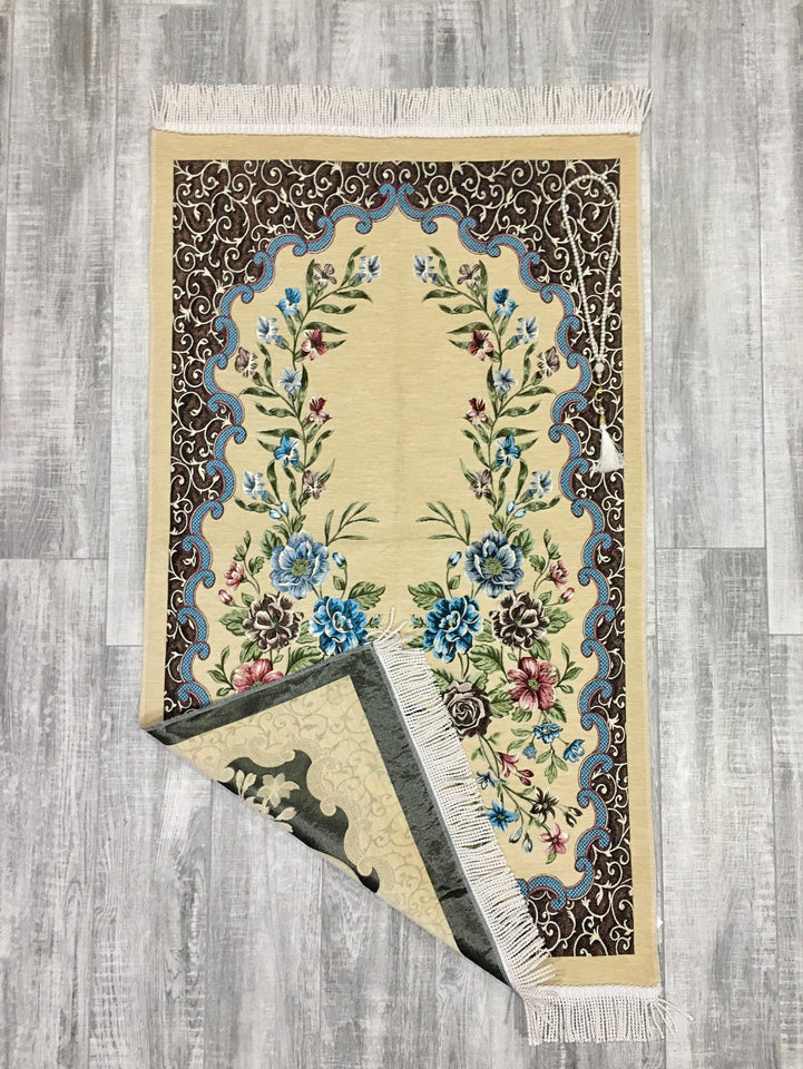 Garden Of Hagia Sophia Prayer Mat, Prayer Mat with Tasbeeh, Prayer Rug, Muslim Janamaz, Sajjada, Turkish Rug, Islamic Gift YSLM43