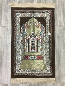 Mihrab Kilim Prayer Mat, Prayer Mat with Tasbeeh, Prayer Rug, Muslim Janamaz, Sajjada, Turkish Rug, Islamic Gift YSLM46