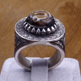 Yemeni Aqeeq Ring, Handmade Silver Ring, Sterling Silver Ring, Mens Statement ring, Personalised Jewelry