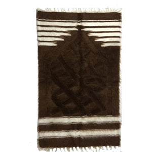 Handmade Angora Goat Mohair Wool Prayer Mat | Kilim Sajjada | Natural Musallah | Handcrafted Prayer Rug | Janamaz - islamicbazaar