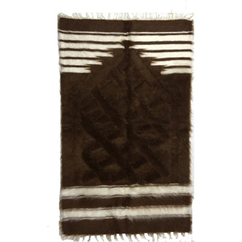 Handmade Angora Goat Mohair Wool Prayer Mat | Kilim Sajjada | Natural Musallah | Handcrafted Prayer Rug | Janamaz - islamicbazaar