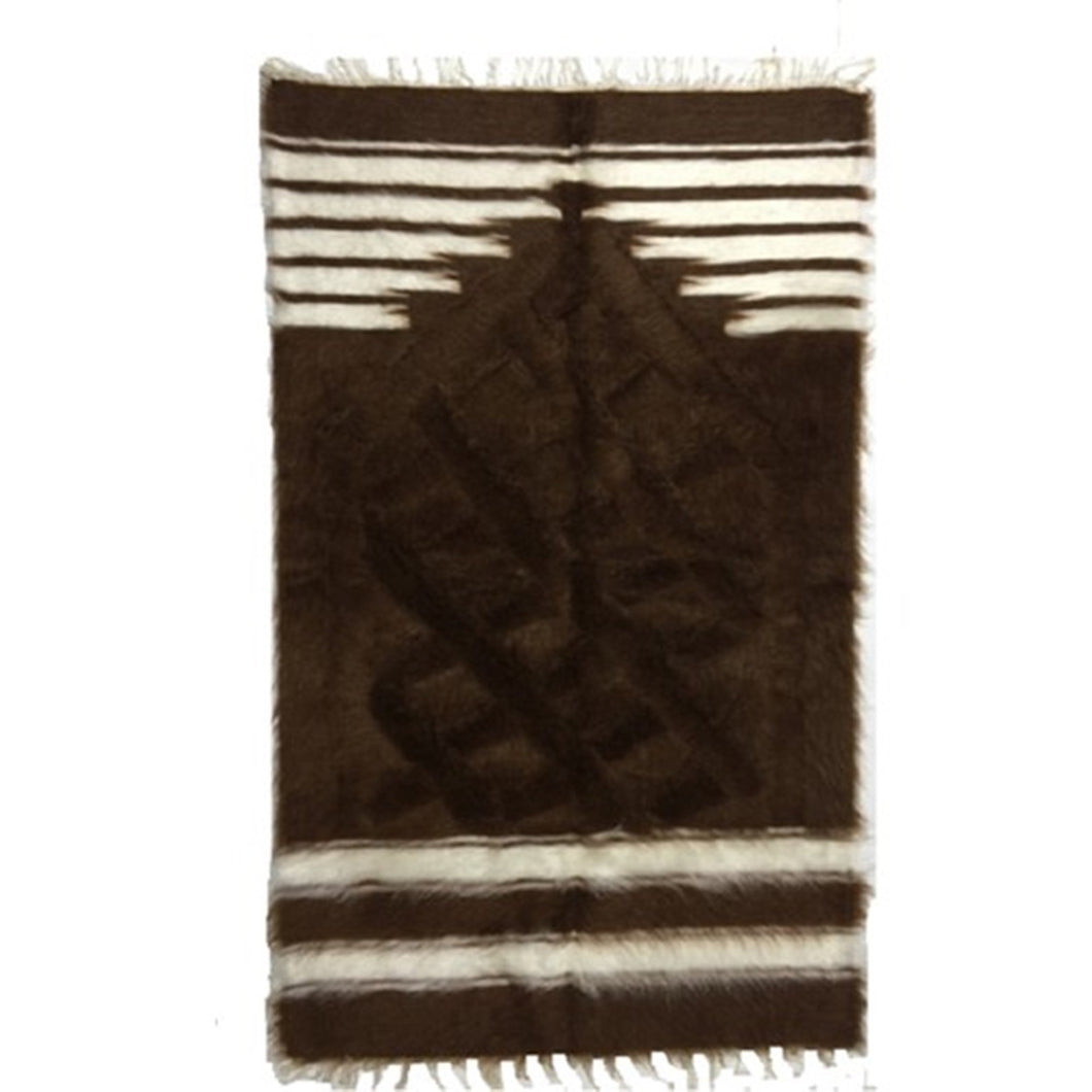 Handmade Angora Goat Mohair Wool Prayer Mat | Kilim Sajjada | Natural Musallah | Handcrafted Prayer Rug | Janamaz - islamicbazaar