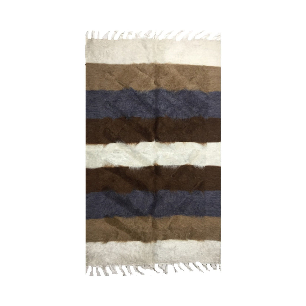 Handmade Angora Goat Mohair Wool Prayer Mat | Kilim Sajjada | Natural Musallah | Handcrafted Prayer Rug | Janamaz 02 - islamicbazaar