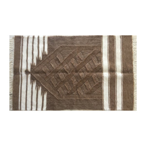 Handmade Angora Goat Mohair Wool Prayer Mat | Kilim Sajjada | Natural Musallah | Handcrafted Prayer Rug | Janamaz 80x120cm - islamicbazaar