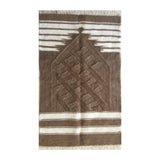 Handmade Angora Goat Mohair Wool Prayer Mat | Kilim Sajjada | Natural Musallah | Handcrafted Prayer Rug | Janamaz 80x120cm - islamicbazaar
