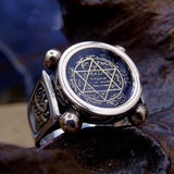 Muhru Suleiman Sterling Silver Ring | Mens Ring | Persolized Signet Ring | Solomon Ring | İslamic Rings | Gift For Him | Personalised Gift