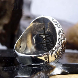 Muhru Oguz Khan | Ring for Men | Sterling Silver Ring | Personalized Ring | Silver Signet Ring | Arrow Ring | Bow Ring | Personalized Gift