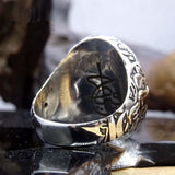 Muhru Oguz Khan | Ring for Men | Sterling Silver Ring | Personalized Ring | Silver Signet Ring | Arrow Ring | Bow Ring | Personalized Gift