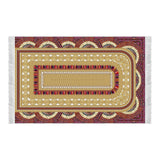 Al Andalus 2 Soft Padded Prayer Rug | Cotton Layer Janamaz | Anti Slip Backing Bamboo Cotton Prayer Mat | Islamic Gifts
