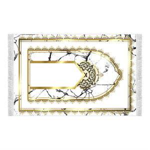 Mihrab Of Selimiye Mosque Soft Padded Prayer Rug | Cotton Layer Janamaz | Anti Slip Backing Bamboo Cotton Prayer Mat | Islamic Gifts