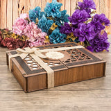 Lux Wooden Islamic Gift Box | Special Gift for Father | Thermo Leather Quran | Prayer Mat and Tasbih Set | Unique Gift for Dad | AOK3 - islamicbazaar