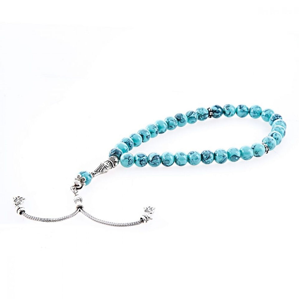 Turquoise Gift Set | Ramadan | Prayer mat | Turquoise Box and Prayer Beads Set | Hajj Favors | PERSONALİZED GİFT| Islamic gift