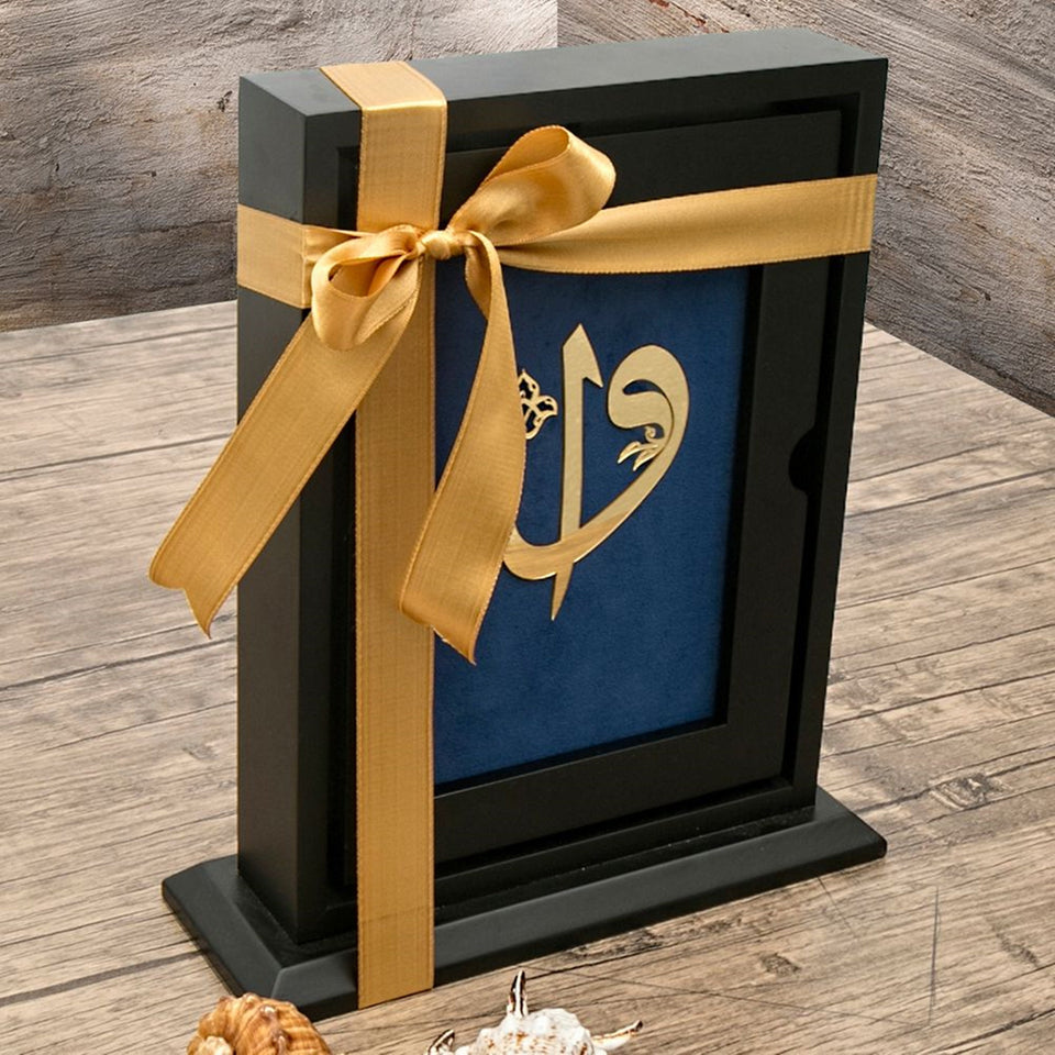 Special Design Black Wooden Gift Box | 29x25 Cm | Special Design Box | Unique Gift | Personalized Gift | ZYZH