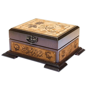 Quran Gift Set Lux Wooden Islamic Gift Box | Special Gift for Muslim | Bag Size Quran | Unique Gift | Ramadan Gift