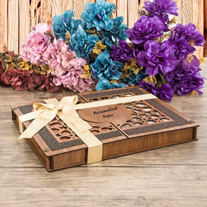 Personalized Wooden Gift Box | Quran With Cover | Prayer Mat | 99 Beads Kuka Tasbeeh | Unique Gift | Personalized Gift | AOJ8