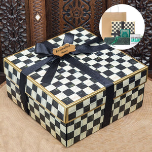 Leather Covered Quran | Square Gift Box | Prayer Mat | 33 Beads Tasbeeh | Craft Bag | Personalized Cup | Personalized Gift | AOT4