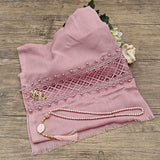 Pink Special Islamic Gift Box | Cotton Shawl | Islamic Wedding Gift | Prayer Mat Set | Mevlut Favors | Ameen Gift | M671