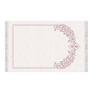 Pink Carpet Soft Padded Prayer Rug | Cotton Layer Janamaz | Anti Slip Backing Bamboo Cotton Prayer Mat | Islamic Gifts