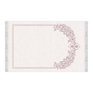 Pink Carpet Soft Padded Prayer Rug | Cotton Layer Janamaz | Anti Slip Backing Bamboo Cotton Prayer Mat | Islamic Gifts