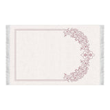 Pink Carpet Soft Padded Prayer Rug | Cotton Layer Janamaz | Anti Slip Backing Bamboo Cotton Prayer Mat | Islamic Gifts
