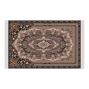 Turkmen Carpet Design Soft Padded Prayer Rug | Cotton Layer Janamaz | Anti Slip Backing Bamboo Cotton Prayer Mat | Islamic Gifts