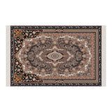 Turkmen Carpet Design Soft Padded Prayer Rug | Cotton Layer Janamaz | Anti Slip Backing Bamboo Cotton Prayer Mat | Islamic Gifts