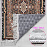 Turkmen Carpet Design Soft Padded Prayer Rug | Cotton Layer Janamaz | Anti Slip Backing Bamboo Cotton Prayer Mat | Islamic Gifts
