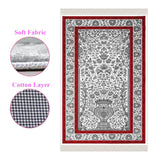 Mosaic Carpet Soft Padded Prayer Rug | Cotton Layer Janamaz | Anti Slip Backing Bamboo Cotton Prayer Mat | Islamic Gifts