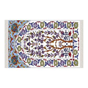Daisy Of Egypt Soft Padded Prayer Rug | Cotton Layer Janamaz | Anti Slip Backing Bamboo Cotton Prayer Mat | Islamic Gifts