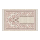 Pale Pink Mihrab Soft Padded Prayer Rug | Cotton Layer Janamaz | Anti Slip Backing Bamboo Cotton Prayer Mat | Islamic Gifts