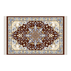 Siberian Bugloss Soft Padded Prayer Rug | Cotton Layer Janamaz | Anti Slip Backing Bamboo Cotton Prayer Mat | Islamic Gifts