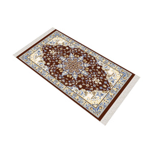 Siberian Bugloss Soft Padded Prayer Rug | Cotton Layer Janamaz | Anti Slip Backing Bamboo Cotton Prayer Mat | Islamic Gifts