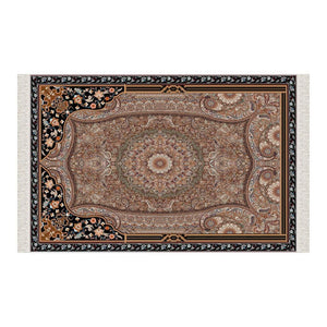Anatolian Carpet Design Soft Padded Prayer Rug | Cotton Layer Janamaz | Anti Slip Backing Bamboo Cotton Prayer Mat | Islamic Gifts