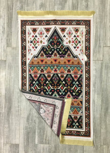 Kilim Sejadah - Lux Prayer Mat - Prayer Rug - Janamaz - Elegant, hoge kwaliteit, luxe - Een uniek islamitisch geschenk