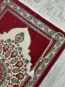 Circle Of Flowers Kilim Prayer Mat, Prayer Mat with Tasbeeh, Prayer Rug, Muslim Janamaz, Bohemian Rug, Turkish Rug, Islamic Gift YSLM40