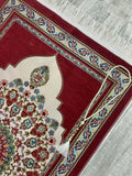 Circle Of Flowers Kilim Prayer Mat, Prayer Mat with Tasbeeh, Prayer Rug, Muslim Janamaz, Bohemian Rug, Turkish Rug, Islamic Gift YSLM40