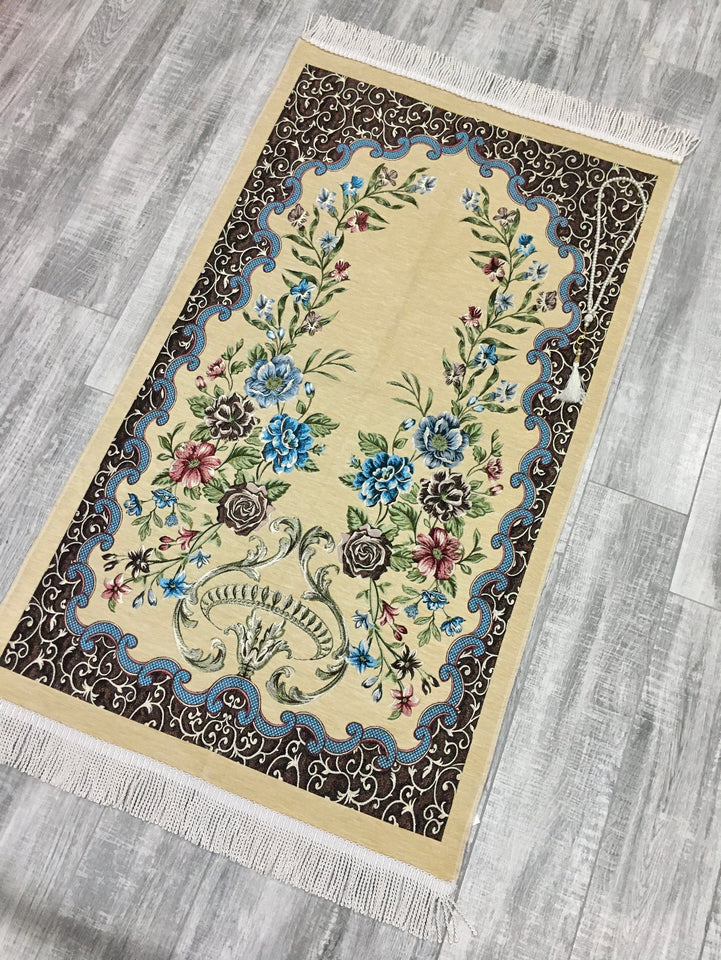 Garden Of Hagia Sophia Prayer Mat, Prayer Mat with Tasbeeh, Prayer Rug, Muslim Janamaz, Sajjada, Turkish Rug, Islamic Gift YSLM43
