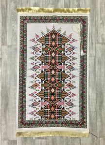 Baklava Design Colorful  Prayer Mat, Prayer Mat with Tasbeeh, Prayer Rug, Muslim Janamaz, Sajjada, Turkish Rug, Islamic Gift YSLM44