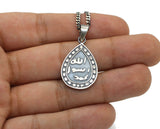 Prophets Stamp Necklace | Teardrop Islamic Jewelry | Arabic Jewerly | Arabic Pendant | Necklace for Women | Gift Pendant ISN